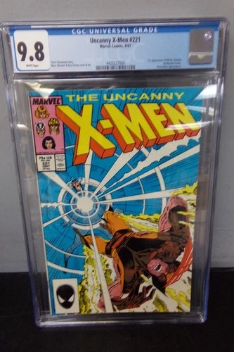 1987 MARVEL COMICS UNCANNY X-MEN #221 WITH CGC 9.8 GRADE - 1st MISTER SINISTER