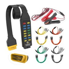 OBD2 Breakout Box, Automotive OBDII Protocol Detector Communication/Power/Gro...