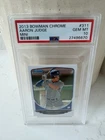 2013 BOWMAN CHROME MINI #311 AARON JUDGE RC YANKEES PSA 10