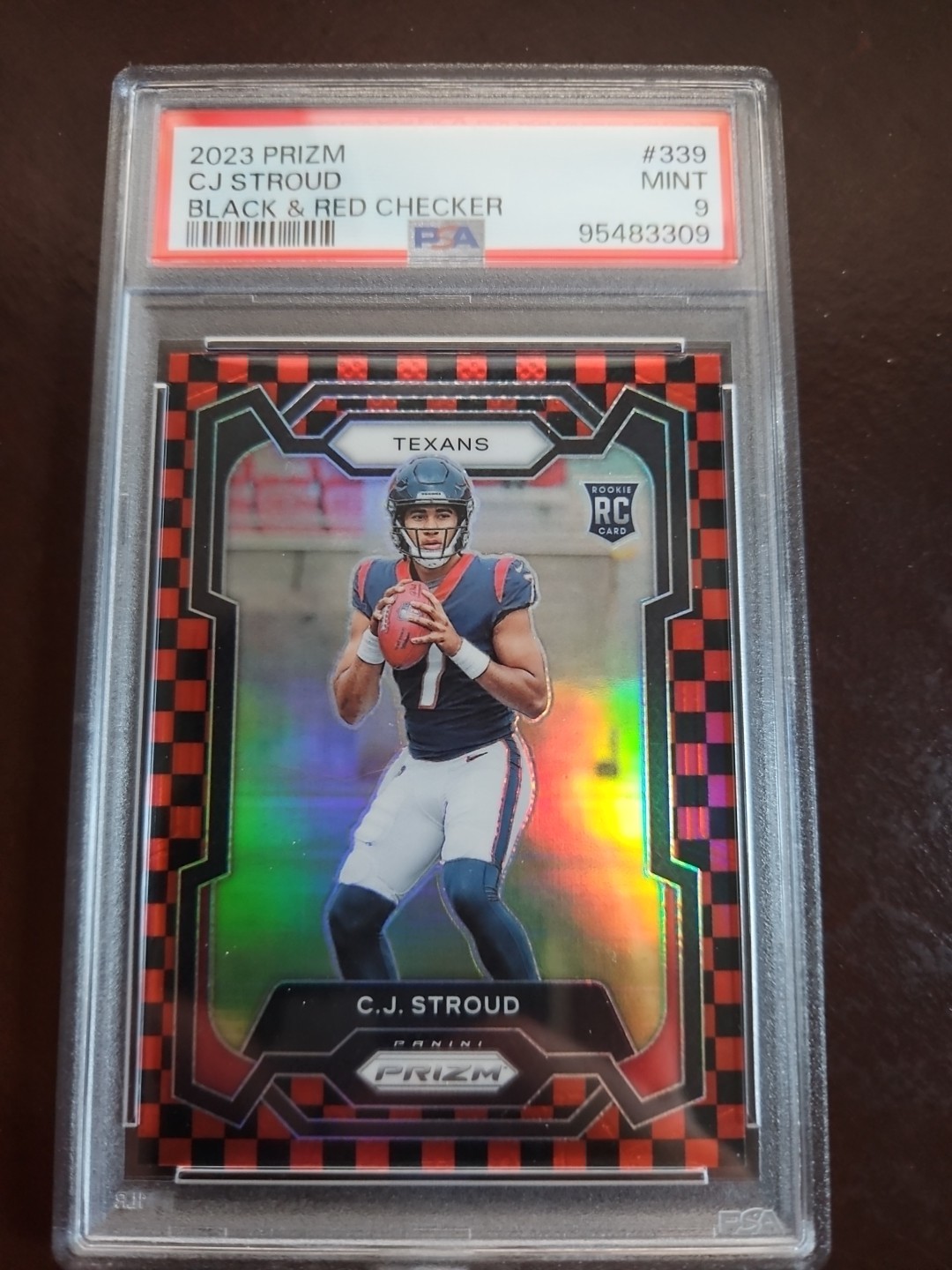 2023 Panini Prizm - Rookies C.J. Stroud #339 Black & Red Checker Prizm (RC)