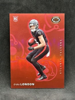 Drake London 2022 Panini Chronicles Dynagon Rookie Red #D-11 /99 Color Match