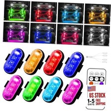 Wireless LED Lights for Car, Wireless Rock Lights with 8 Colors 10 8pcs