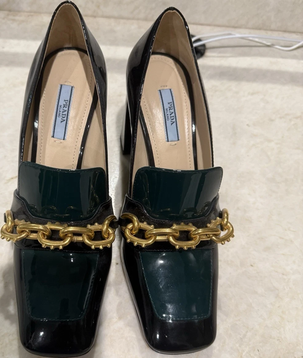 PRADA Patent Leather Heels Square Toe for Women for sale | eBay