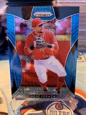 Jose Peraza 2019 Panini Prizm Blue Mojo /399 SP 249 Reds