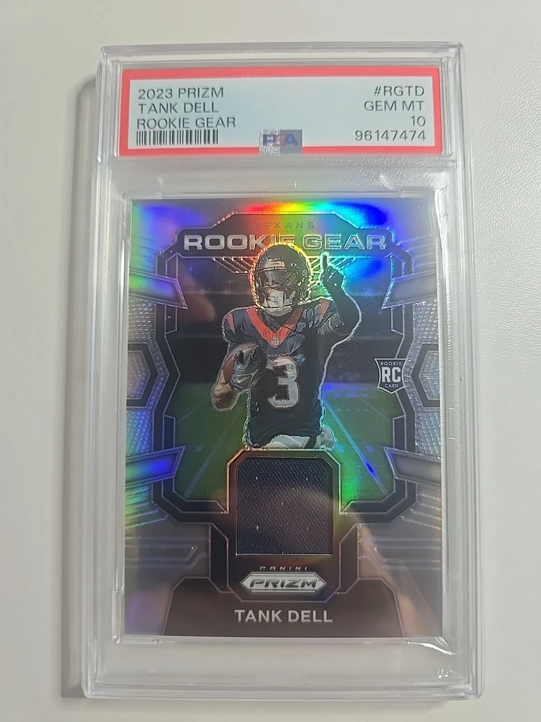 Tank Dell Panini Prizm Rookie Gear #RGTD Base