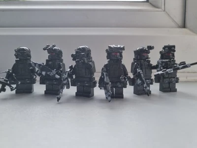 21ST CENTURY TOYS 6x Custom Military Special Forces Minifigures