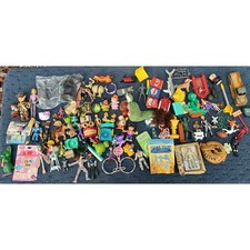 Kids Meal - Toy Box - Junk Drawer 100 Mixed Lot Vintage Toys 6 McDs, BK, Parts