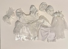 Build A Bear Wedding Dress Veil Garter White Shoes Bride Outfit BABW
