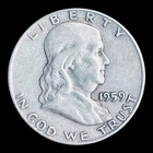 1959-D Franklin Silver Half Dollar