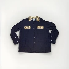 Guilty Parties X Leopard Shirt Carhartt WIP Mens L Wacko Maria