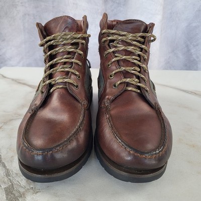 靴 TIMBERLAND MOC TOE GORE TEX SIZE 9.5 Timberland Moc Toe GTX Brown Leather Black 37042 Men's Size | eBay