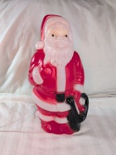 Vintage Empire Santa Claus Blow Mold 13" Table Top 1968 Plastic Made in USA
