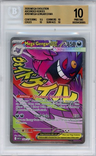 Mega Gengar ex graded BGS 10 for sale on eBay