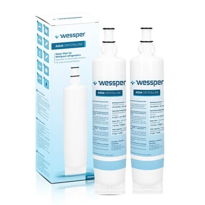 WESSPER 2x Wasserfilter SBS001 SBS002 für Bauknecht Whirlpool Side by Side WF004