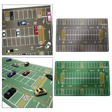 1/64 Parking Lot Mat Diorama Playmat for Collectors Teens Adult Hobbyists