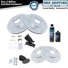 Front & Rear Ceramic Brake Pad & Performance Rotor Kit w/Chemicals