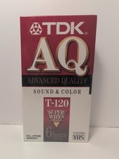 TDK AQ T-120 VHS Brand New Sealed 