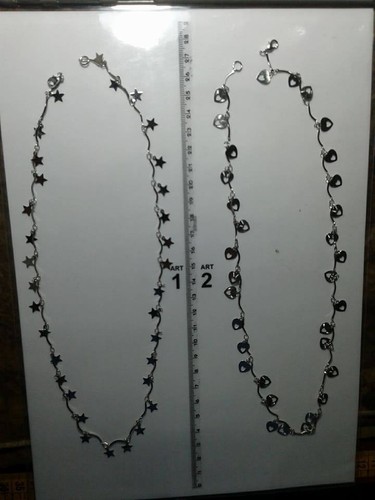Collar Acero Estrellitas O Corazones 50CM Corazón Estrella Vintage Necklace