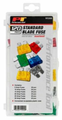 Performance Tool W5368 120 Piece Standard Automobile Fuse Assortment