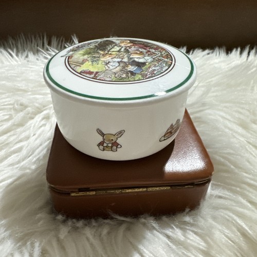 villeroy boch Foxwood Tales Porcelain Trinket Box Vintage Luxembourg - Picture 2 of 10