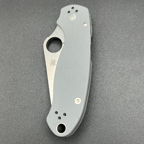 Spyderco Paramilitary 3 Maxamet Blade Gray G10 Handles PM3 C81GPDGY Factory 2nd - Picture 9 of 10