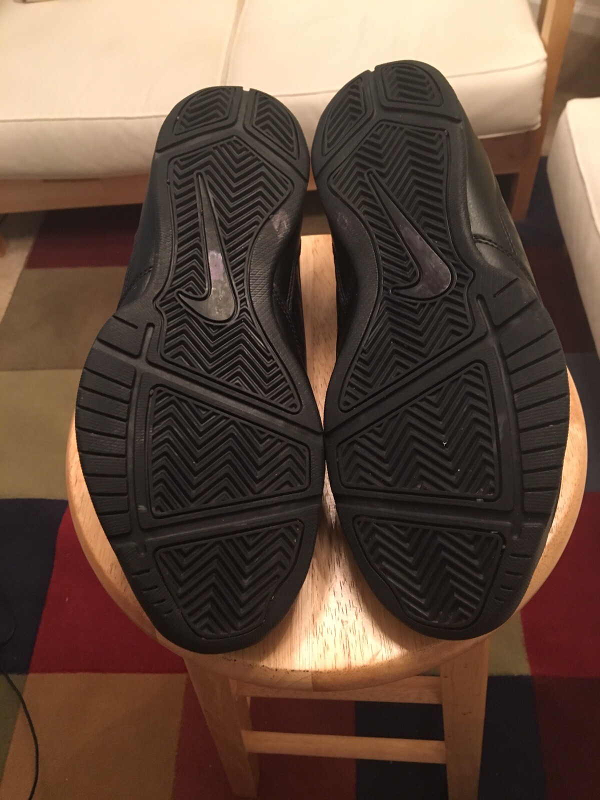 Nike Air 488102001 Ring Leader Black Men’s US12 Leat… Gem