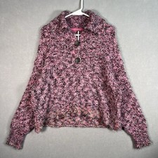 Free People Stellar Pullover Size Small Sweater Slouchy Oversized Lagenlook Cozy