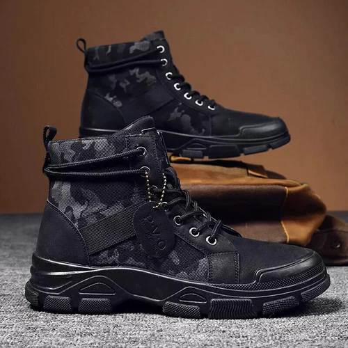 Men Camouflage Military Tactical Boots Waterproof Lace Up Combat Desert 39-44 - Picture 14 of 22