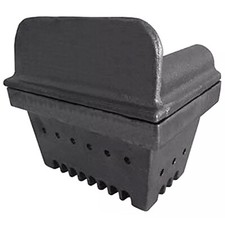 Braciere in Ghisa Cestello 2 Pezzi Stufa Pellet con Foro Resistenza 118x99x120mm