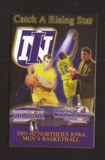 Northern Iowa Panthers--2001-02 Basketball Pocket Schedule--University Book