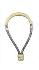Western Natural Rawhide Braided 5/8" Bosal With Beveled Lacing