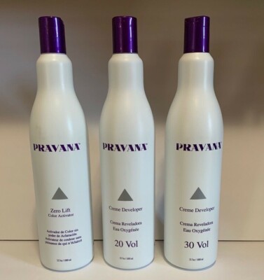 PRAVANA CREME DEVELOPER VOLUME  Zero Lift OR - 20,30,  33.8 oz  ( YOU CHOOSE )