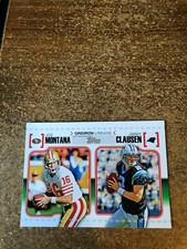 2010 Topps Football Gridiron Lineage # GL MC Joe Montana Jimmy Clausen