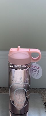 Justice Rose Gold Initial C Unicorn Water Bottle New In Box | eBay