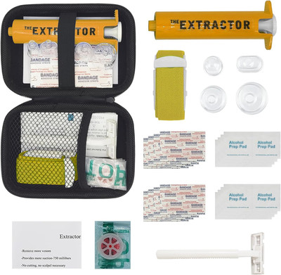 Snake Bite Kit for Humans,Rattlesnake Bite Kit,Bee Sting Kit, Venom Snake Bite K