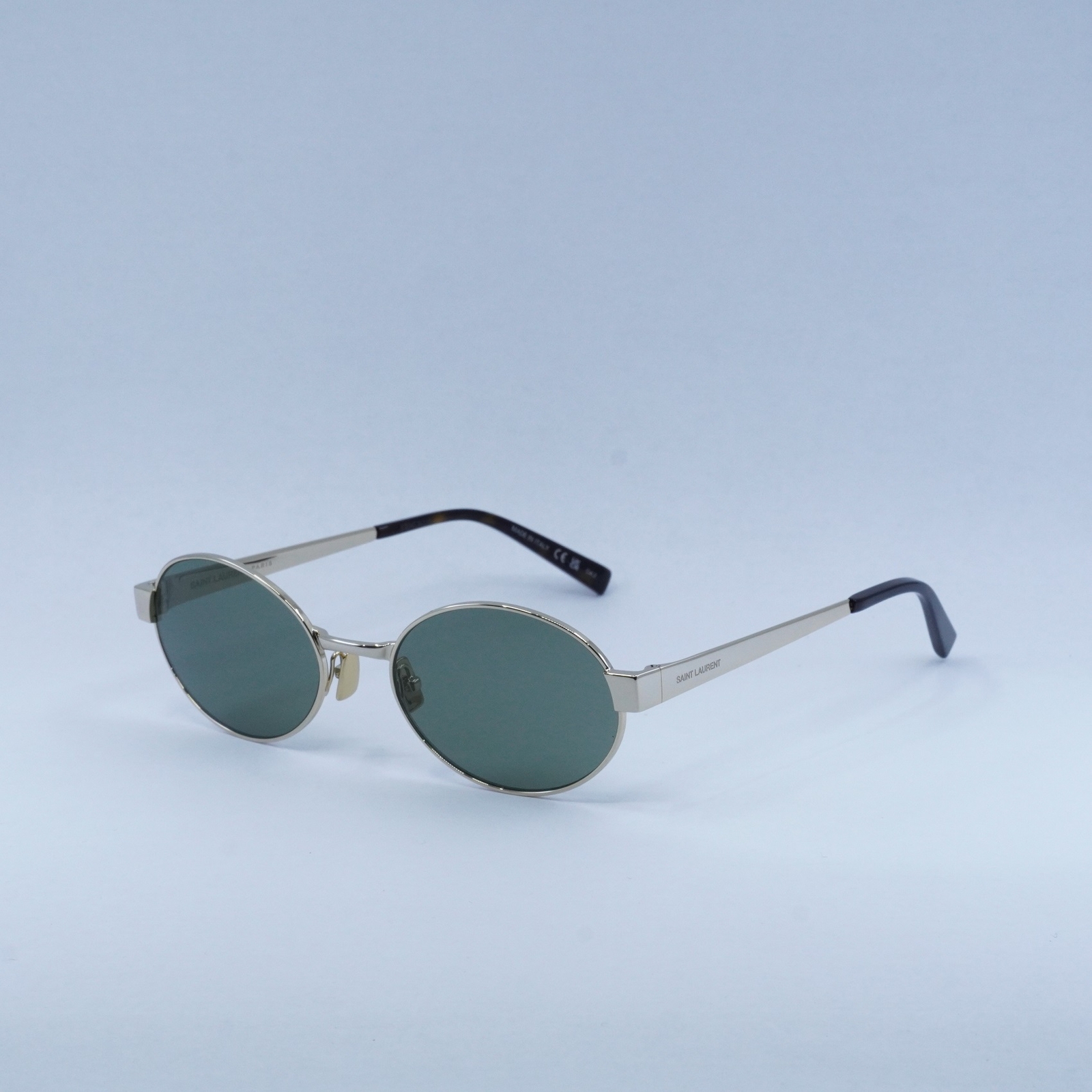 Nuovi occhiali da sole SAINT LAURENT SL692 003 oro verde 55 19 145