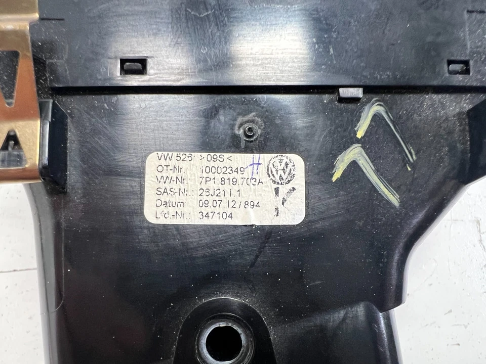 2011-2014 VOLKSWAGEN TOUAREG DASH DASHBOARD LEFT DRIVER AC AIR VENT GRILLE OEM - Image 4 of 4