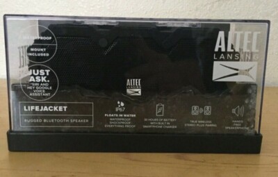 ALTEC LANSING LIFEJACKET RUGGED BLUETOOTH SPEAKER WATERPROOF