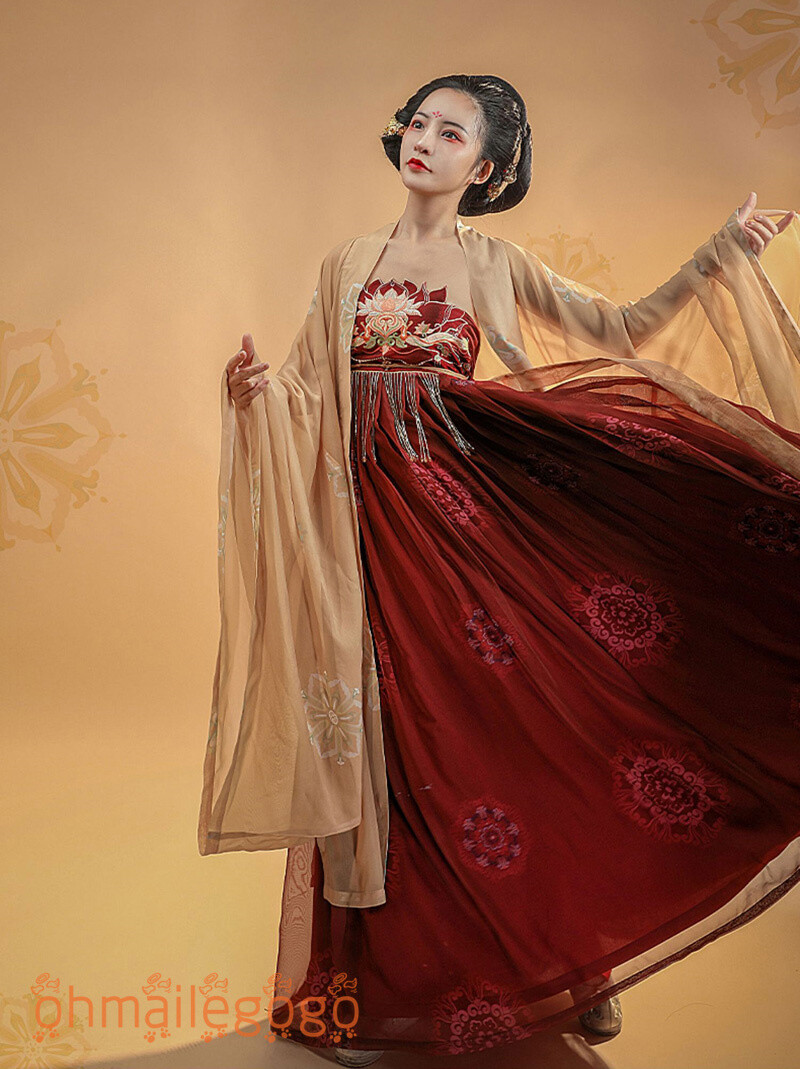 DuChengNanZhuang Hanfu Women's Dress Tang Dynasty Skirt Coat Ancient  Costume | eBay