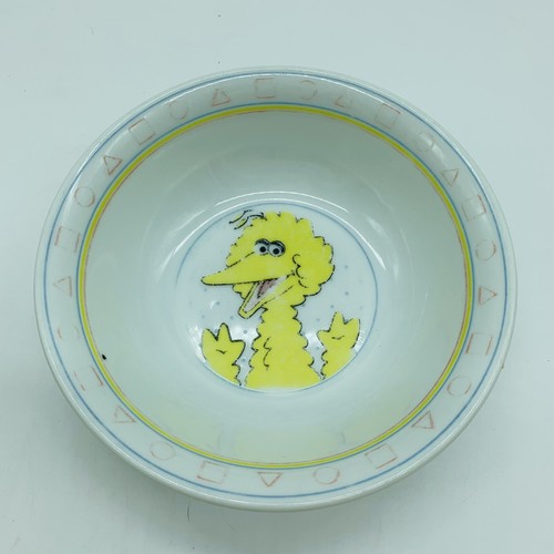 Pair of 2 Big Bird Sesame Street Porcelain JMP Marketing Bowls Made in Japan - 第 3/7 張圖片