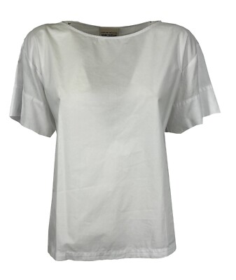 SEMICOUTURE Damen Bluse weiß Y3SK03 100% Baumwolle MADE IN ITALY