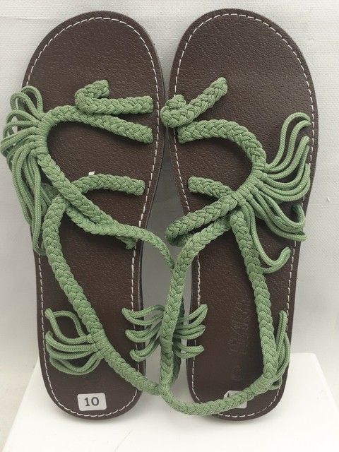 sage flip flops