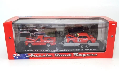 ROAD-RAGERS 1:64 BATHURST FRED GIBSON FALCON GTHO & UTE SET - NEW!
