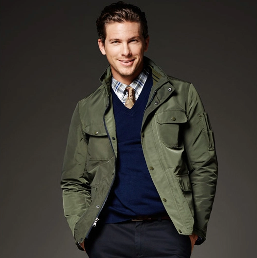 Banana Republic Adam Senn Sports Field Jacket Mens M Bright Moss