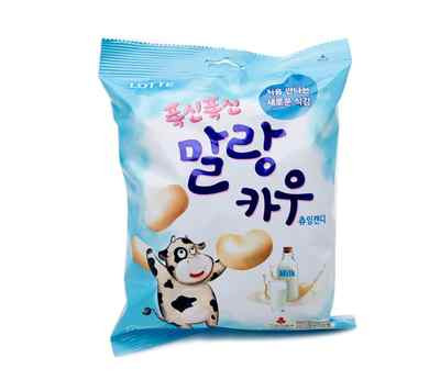 Korean LOTTE MALLANG COW 158g, Milk Strawberry Banana Yogurt Blueberry Cheese