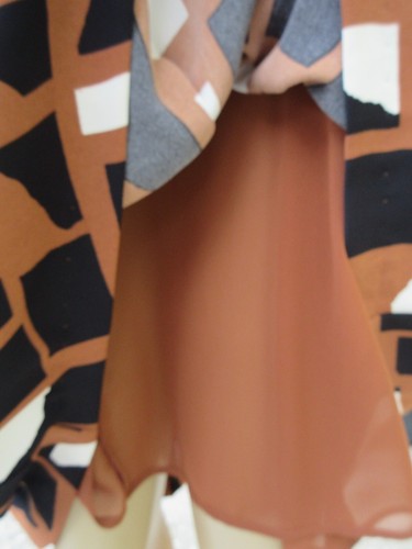 Alfani Women’s Size 16 Sleeveless Abstract Print Sheath Dress Brown Black White - Picture 12 of 14
