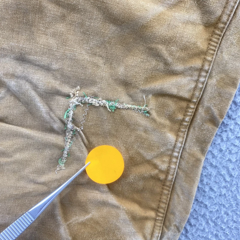 Vintage 70s Bone-DRY By Red Head Hunting Pants 30X26 Brown Double Knee Gorpcore - Image 3 of 4