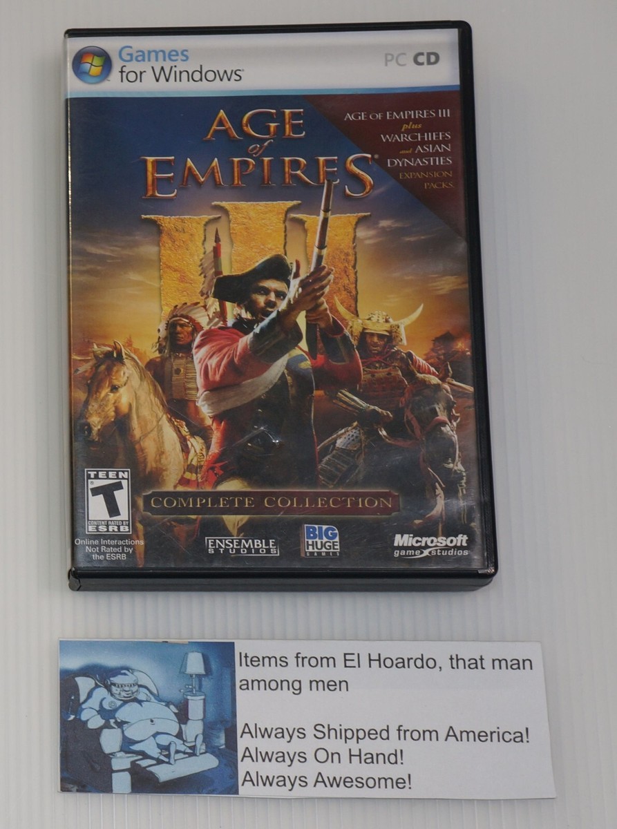 Age of Empires 3 III Complete Collection with Warchiefs & Asian