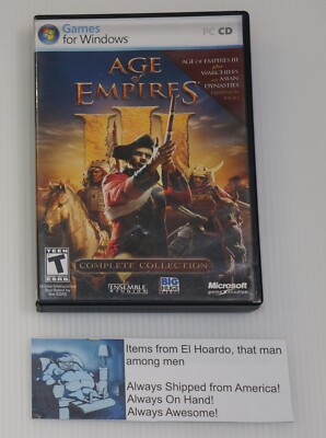 Age of Empires 3 III Complete Collection with Warchiefs &  Asian Dynasties