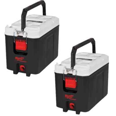 Milwaukee 4932471722 PACKOUT Hartkühler 2er Pack isoliert Baustelle 15L Schwerlast